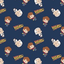 Back to the Future Fabric Marty and Doc 100 Cotton From Camelot BTY