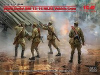 Icm 35648 - 1:35 Wwii Soviet BM-13-16 Mlrs Vehicle Crew - Neu