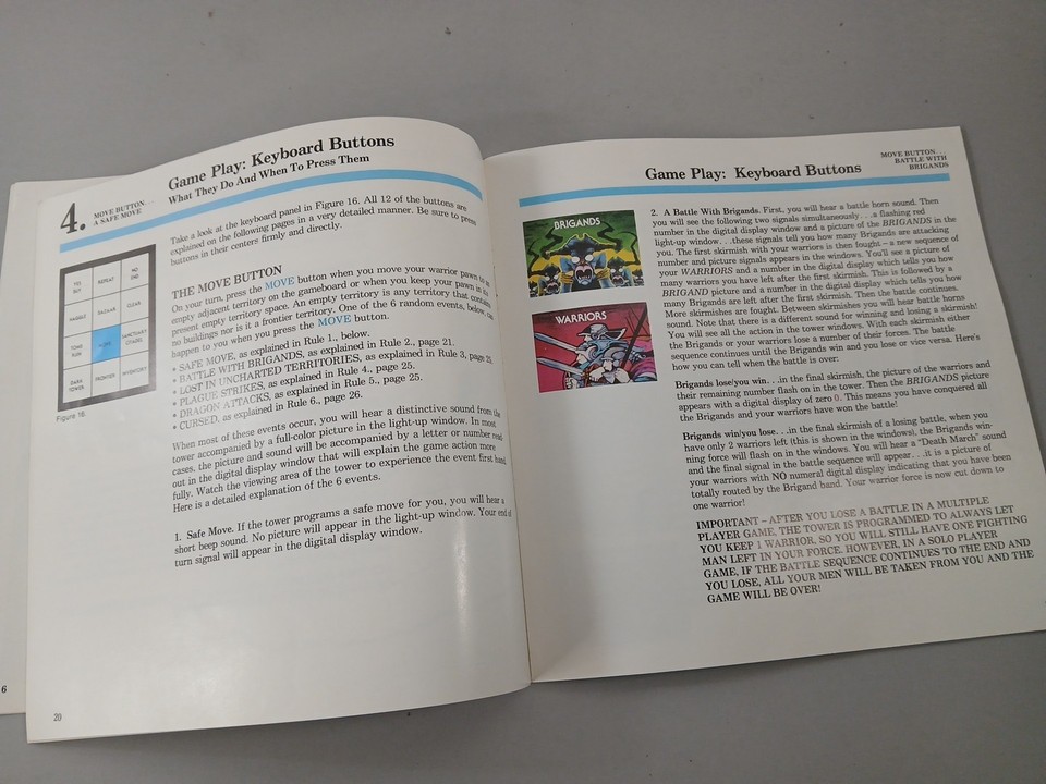 Dark Tower Board Game Instruction Manual 1981 Original Replacement | eBay