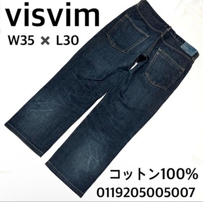 Men's Wear Visvim VISVIM Straight Denim Dark Blue Deerskin Patch Standard Made i