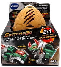 Vtech Switch & Go Triceratops Race Car - Hatch & Roaaar Egg