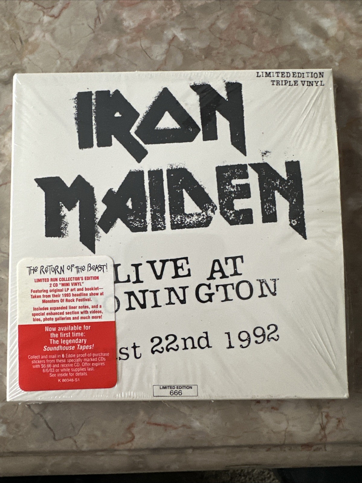 Live at Donington by Iron Maiden (CD, 2002) ES404