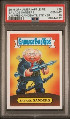 2016 Garbage Pail Kids #2b Savage Sanders PSA 10 - Bild 1 von 2