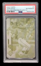 2020 topps #6 juan soto; yellow 1/1 printing plate PSA  (POP 1, JUAN/JUAN)