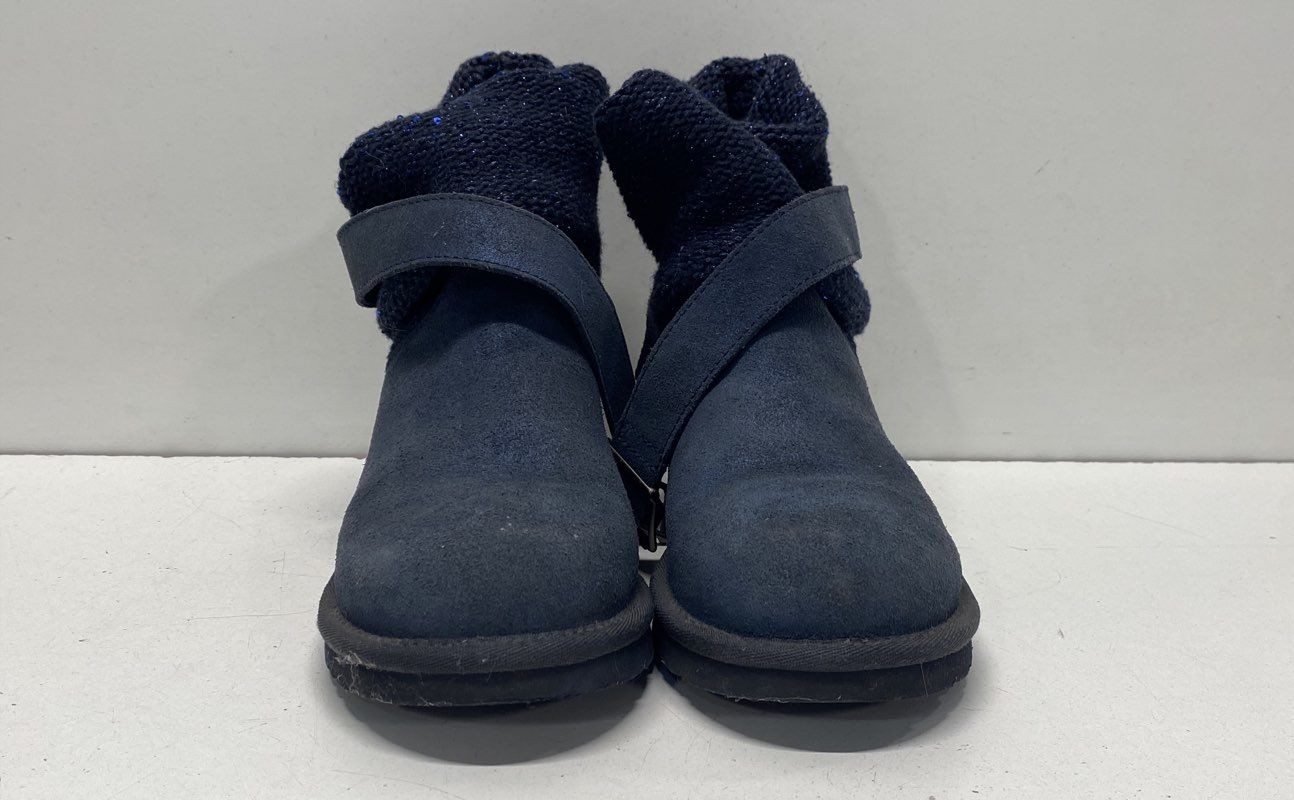 UGG Australia Navy Blue Solid Ankle Boot Women 5 - image 2