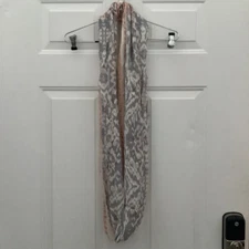 Charming Charlie Loop Fashion Scarf Cowl Gray Lilac Coral Cream Boho Chic OS