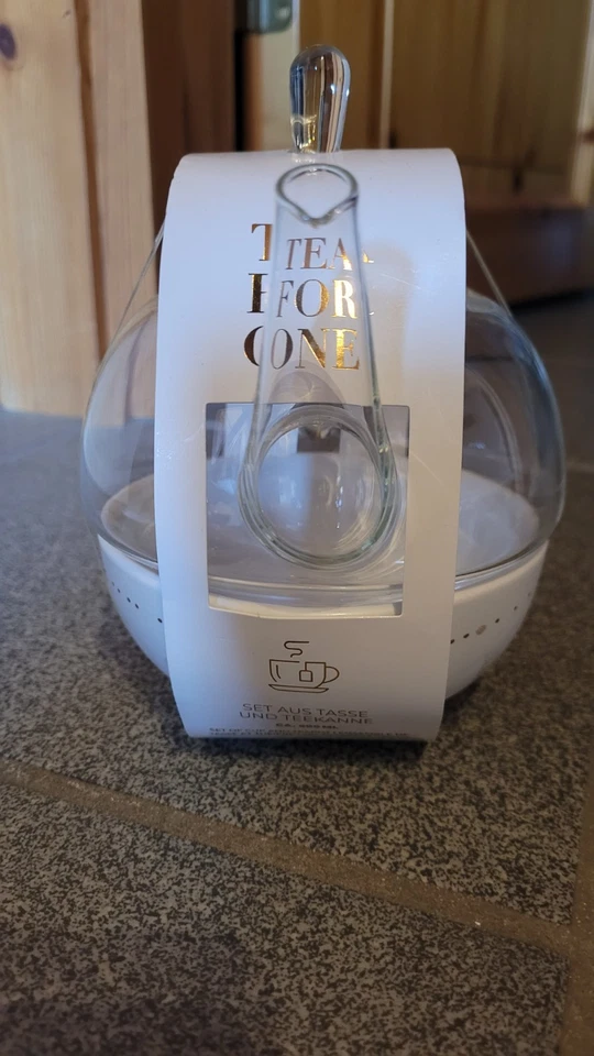 Tea for one - Glaskanne mit Tasse, neu! - Bild 3 von 4