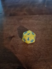 Chessex Vortex Yellow - d20 - OOP dice 1 