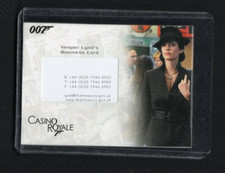 James Bond In Motion Relic Prop Card RC21 Vesper Lynd's Business Card 162/185