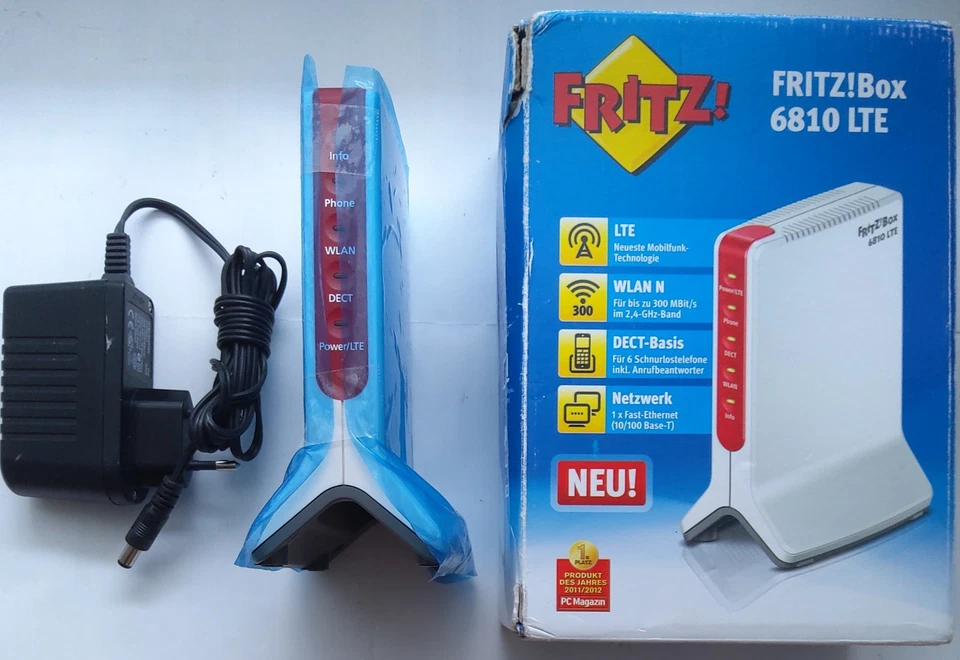 AVM FRITZ!Box 6810 LTE mit 300 Mbps WLAN & LAN DECT Mobiler Router + NeuWertig - Bild 2 von 2