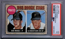 1968 Topps #36 Bob Moose Bob Robertson Pittsburgh Pirates Rookies PSA 7