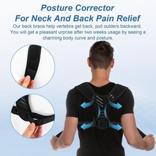Posture Corrector Back Support Shoulder Brace Belt Adjustable for Men Women
