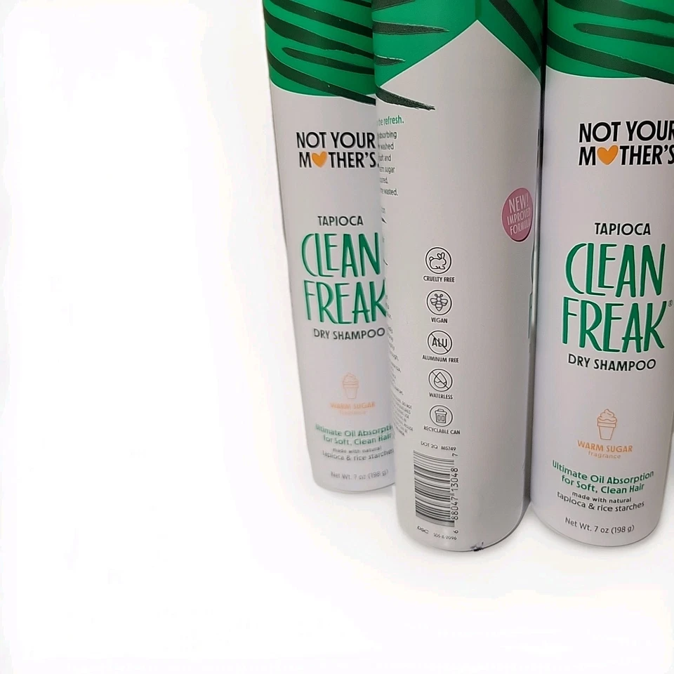 Champú seco Not Your Mother's Clean Freak | Azúcar caliente 7 oz - PAQUETE DE 3 - NUEVO Foto 3 de 3