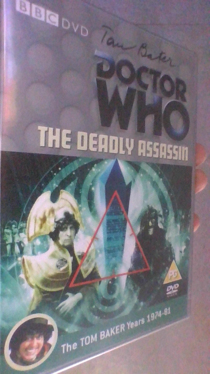 Doctor Who - The Deadly Assassin DVD SIGNED AUTOGRAPH by The Doctor - Tom Baker