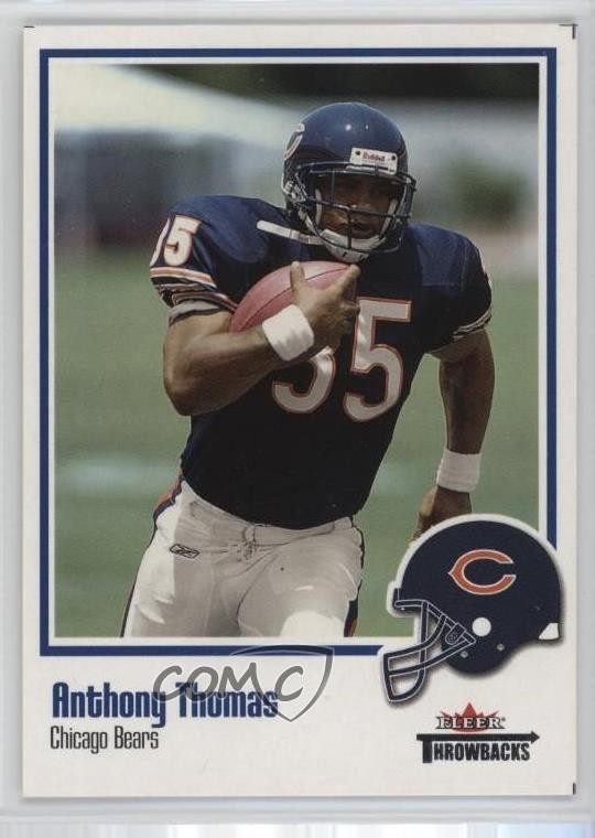 2002 Fleer Throwbacks Anthony Thomas #58 0q3