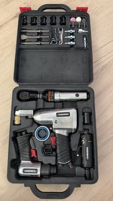 Husky 4-Pc Air Tool Kit w/ 1/2-in. Impact, 3/8-in. Ratchet & Die Grinder