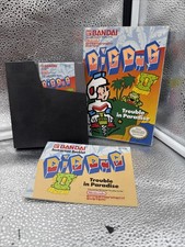 Dig Dug II: Trouble in Paradise (NES 1985) CIB w/instruction Manual, Untested