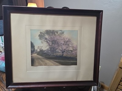Wallace Nutting Hand Colored Photo Call of the Road Signed Read Desc & Pics