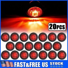 20x Pickup Round Side Marker Lights 34led Bullet Light Truck Trailer Red 20x Pickup Round Side Marker Lights 34led Bullet Light Truck Trailer Red