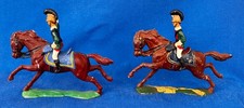 LOT A15 - TWO SOLID CAST PAINTED 50MM MOUNTED...