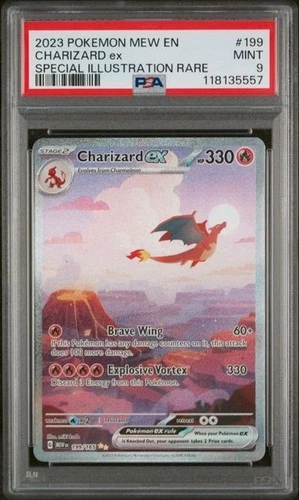 Charizard ex 199/165 - Pokemon Scarlet & Violet 151 Special Illustration - PSA 9