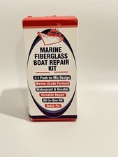 Marine Fiberglass Boat Repair Kit 100g 1:1 Push-to-Mix Resin Base Hardener