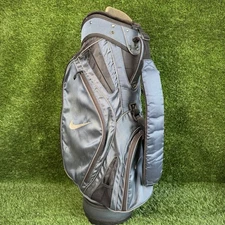 Nike Golf Bag Blue Gray Carry Stand Bag 6-Way Divider Lightweight Preowned