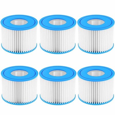 6 Pack Type VI Hot Tub SPA Pool Filter Replacement For Coleman Saluspa Lay-Z-Spa