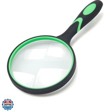 Large Magnifying Glass 10X Handheld Reading Magnifier for Seniors - 100MM 4IN...