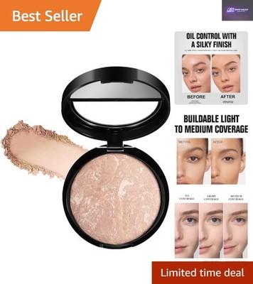Natural Finish Baked Foundation für reife Haut - Ölkontrolle & volle Abdeckung
