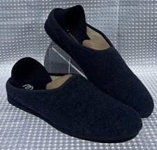 169 MAHABIS Classic US 11 11.5 EU 45 Oland Blue Wool Comfort Slip On Slippers