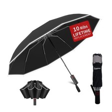 4-in-1 Inverted Travel Umbrella Compact Automatic Large Umbrellas for Rain