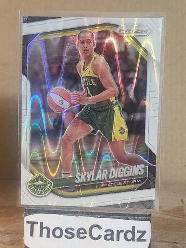 2025 Panini Prizm WNBA White Seismic Prizm #123 Skylar Diggins