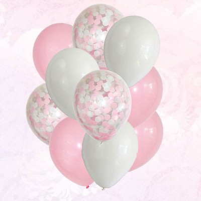  10 Pcs Luftballons Mit Konfetti Partydekorationsballons Ballon-Party-Dekoration