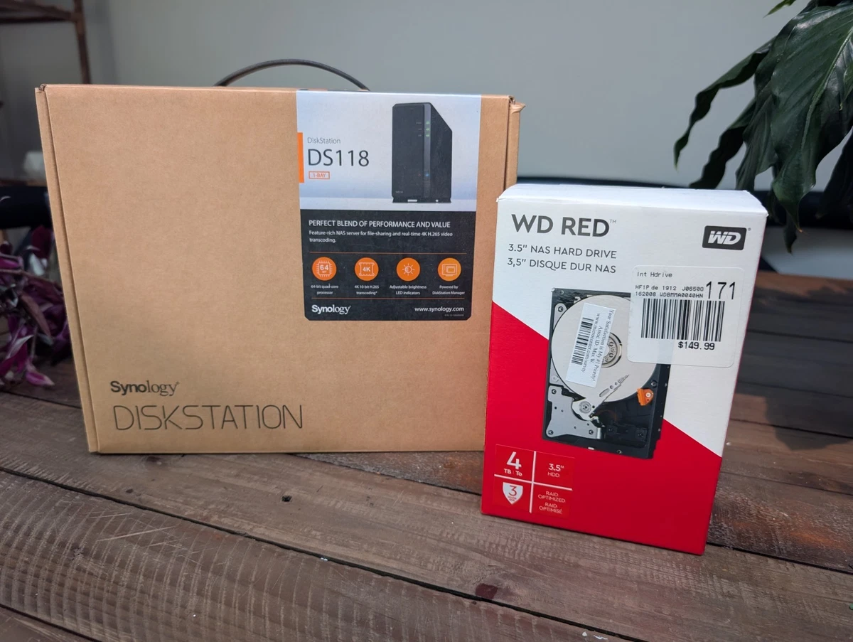 Synology 4 TB Storage Capacity Network Attached Storage for sale