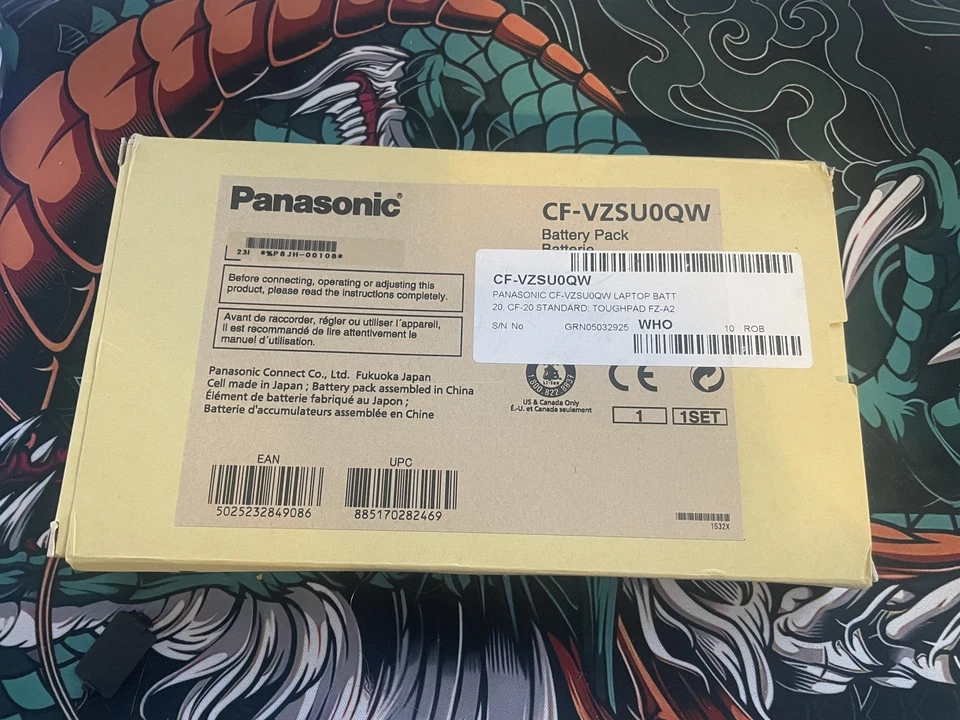 New Original Panasonic Battery I  CF-VZSU0QW  CF-20 & FZ A2 Toughbook Toughpad - Image 2 of 2