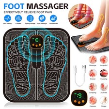 Portable EMS Foot Massager Electronic Feet Massager for Pain 8 Vibration Modes