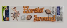 RARE Jolee's Disney Toy Story Woody Horsin' Around Scrapbooking Title Stickers