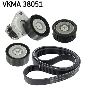 SKF VKMA 38051 V-Ribbed Belt Set for Mercedes-Benz