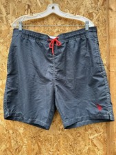 VTG Mens U.S. Polo ASSN. Swim Trunks Shorts Navy Mesh Size Medium Pockets