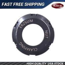 ER25UM Type Collet Clamping Nut for CNC Milling Chuck Holder Black NEW