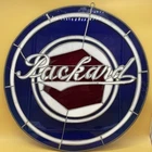 RARE Vintage Packard Stained Glass Memorbilia 19” Diameter Read Desc!
