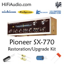 Pioneer SX-770 COMPLETO reconstrucción restauración recapitulación actualización kit filtro condensadores