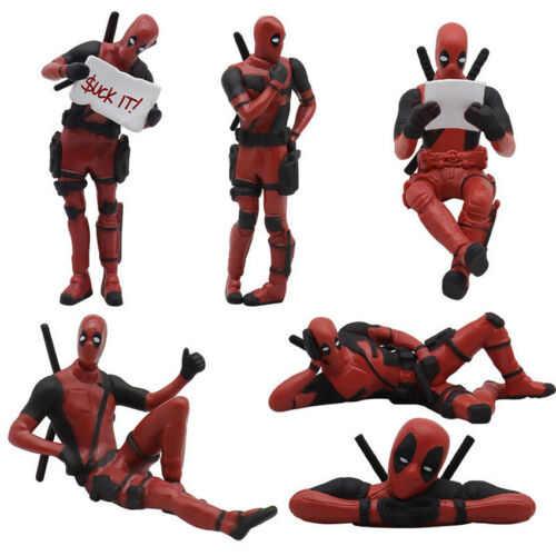 Deadpool Birthday Gift Anime Car Ornament Interior Decoration Funny Model Figure - Picture 1 of 18