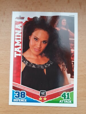 WWE Trading Card 2010 TAMINA 98 Topps Slam Attax Mayhem Wrestling Karte Diva RAW