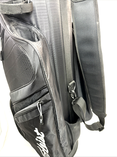 Titleist 14 Way Black Golf Cart Bag With Shoulder Strap Black & Rain Cover - Picture 9 of 13