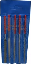 Value Collection 5 Pc 5-1/2" Medium Cut Diamond Pattern Needle File Set
