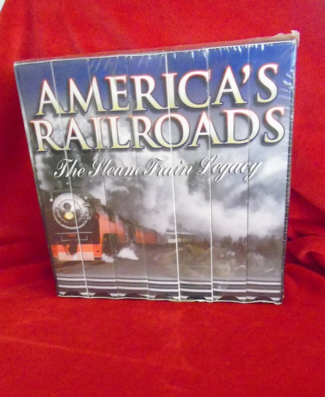 America's Railroads 1995 - Steam Train Legacy  7 Volumes -  VHS  New / Sealed