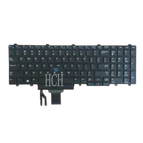 For Dell Latitude E5550 E5570 E5580 E5590 E5591 keyboard US Without backlit - Picture 2 of 3
