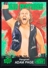 2021 UPPER DECK AEW HANGMAN ADAM PAGE MAIN FEATURES GREEN  #D/199